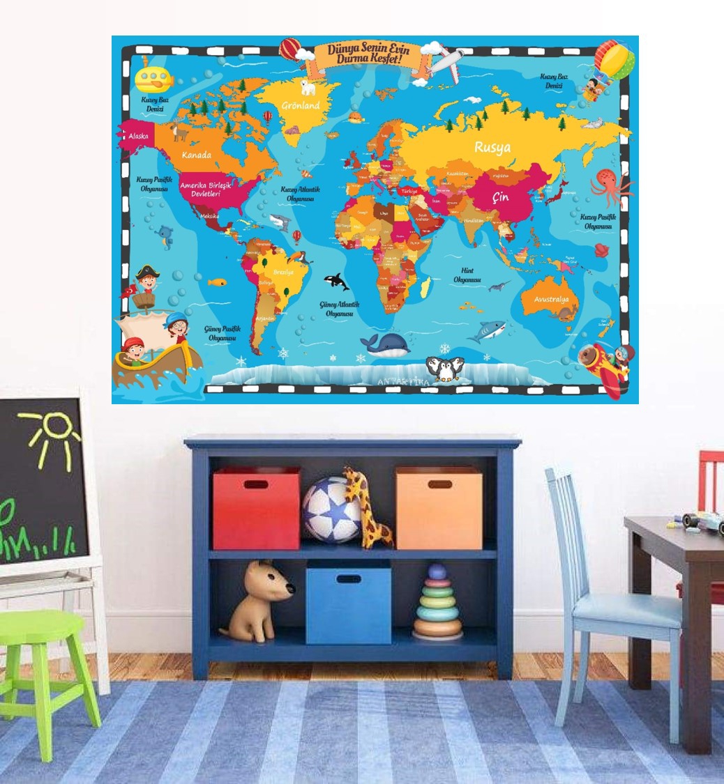 Kids World Map P6