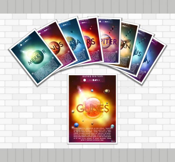 Güneş Sistemi ve Gezegenler Poster Seti 1