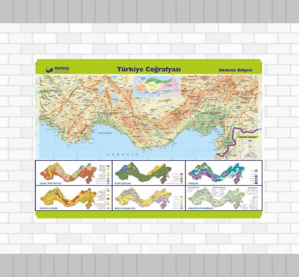 Türkiye Coğrafyası Harita Seti (17 Adet)