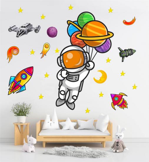 Baloncu Astronot Sticker Seti S1