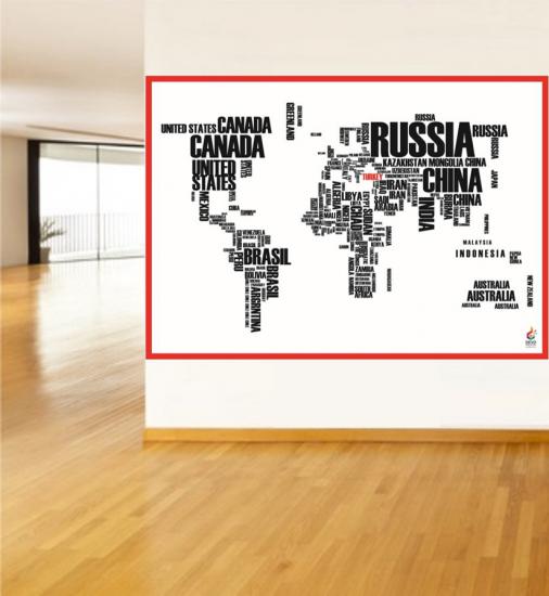 World Map Poster - Ülkeler Haritası Posteri