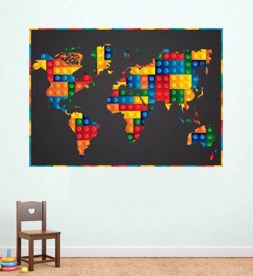 Lego Map Poster
